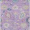 Homeroots 8' X 10' Purple Ivory And Denim Blue Floral Washable Indoor Outdoor Area Rug 605328 - alternate 9