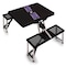 Picnic Time Family Of Brands Northwestern Wildcats - Picnic Table Portable Folding Table, Black 811-00-175-434-0 - alternate 1