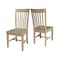Whitewood Industries Set of Two Tall Mission Dining Chairs, Honey CI97-465P - alternate 6