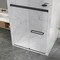 Anzzi 76 in. x 56-60 in. Frameless Sliding Shower Door in Matte Black , 3/8in 10mm Tempered Clear Glass SD-AZ21-02MB - alternate 10
