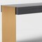 Homeroots 63" Gray and Gold Writing Desk With Four Drawers 482432 - alternate 5