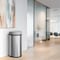Hls Commercial 13 gal Half-Round Indoor Metal Can, Silver, Touchless Sensor Lid, Stainless Steel, 12.63 in HLS13HX - alternate 6