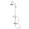 Kingston Brass Wall Mount Rain Drop Shower System with Hand Shower, Brushed Nickel CCK3668BEX - alternate 1