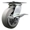 Service Caster 6 Inch Heavy Duty Thermoplastic Rubber Caster with Ball Bearing and Brake SCC SCC-35S620-TPRBF-SLB - alternate 1