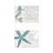 Homeroots Set Of Two Mermaid Kisses Starfish Wishes 1 White Framed Print Wall Art, 2PK 408009 - alternate 1