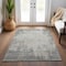 Homeroots 8' X 10' Gray And Ivory Abstract Washable Indoor Outdoor Area Rug 612331 - alternate 8
