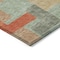 Homeroots 8' X 10' Sage Gray And Orange Geometric Washable Indoor Outdoor Area Rug 613232 - alternate 8