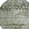 Homeroots 8' Olive Green And Ivory Round Argyle Washable Indoor Outdoor Area Rug 615808 - alternate 8