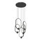 Z-Lite Saros Matte Black 5 Light Chandelier 4101-5MB-LED - alternate 7