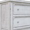 Homeroots 37" Antiqued White Solid Wood Four Drawer Chest 524585 - alternate 4