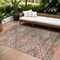 Homeroots 8' X 10' Brown And Terra Cotta Southwestern Washable Indoor Outdoor Area Rug 603536 - alternate 1