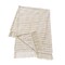 Homeroots 50" X 60" White And Brown Cotton Blend Woven Striped Throw Blanket with Fringe 548879 - alternate 5