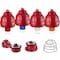 Federal Signal Strobe Light, Clear, Strobe Tube, 24V DC, 80 FPM, 8 27/32 in Dia., Surface FSEX-24PMC-MOD - alternate 1
