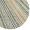 Homeroots 8' Beige Gold And Sage Round Striped Washable Indoor Outdoor Area Rug 614955 - alternate 8