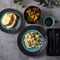 Gibson Elite Dragonstone 16 Piece Stoneware Reactive Glaze Dinnerware Set in Aqua 98998.16R - alternate 5