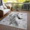 Homeroots 3' X 5' Gray And Silver Horse Washable Indoor Outdoor Area Rug 618679 - alternate 8