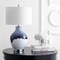 Jonathan Y Mia 27" Glass/Metal LED Table Lamp, Blue/White JYL1065A - alternate 9