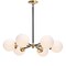 Jonathan Y Caleb Adjustable 6-Light 28" Brass Cluster Pendant Brass Gold/Black JYL9059B - alternate 12