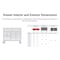 Tekton Rolling Tool Cabinet, 11 Drawer, Red, Steel, 48 in W x 27 in D x 41-1/2 in H OCL43202SST - alternate 13