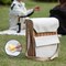 Wickerwise Wine & Cheese Picnic Basket - Wicker Tote Bag for Outdoor Parties, Camping, Travel & QI004771 - alternate 9