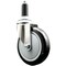 Service Caster 5 Inch 316SS Black Polyurethane Wheel Swivel 1-1/8 Inch Expanding Stem Caster SCC-SS316EX20S514-PPUB-BLK-118 - alternate 1