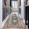 World Rug Gallery Traditional Oriental Medallion Washable Non Slip Runner Rug 2 ft x 10 ft Green WR84GREEN2X10 - alternate 1