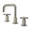 Kingston Brass Widespread Bathroom Faucet with Push Pop-Up Drain, Polished Nickel KS1416KNX - alternate 1