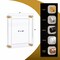 Azar Displays Floating Acrylic Wall Frame with Gold Stand Off Caps: 8 in x 10 in Graphic Size, Frame 12 in x 14 in 105588-GLD - alternate 7