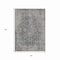 Homeroots 5' X 8' Charcoal And Silver Abstract Washable Indoor Outdoor Area Rug 616605 - alternate 8