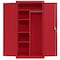 Sandusky Lee Heavy Duty Welded Steel Combination Cabinet, 36x18x72, Red EACR361872-01 - alternate 1