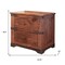Homeroots 29" Wood Brown Two Drawer Nightstand 527057 - alternate 12