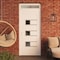 Vdomdoors Front Exterior Prehung Metal-Plastic Door, Manux 8933 White Silk, Top Sidelite Transom, Office Comm MANUX8933EXD-WS-W30xH80+14-RH - alternate 3
