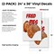 Signmission Fried Pies, Vinyl Decals Only 24 Inch x 36 Inch, Vinyl Decal, 2PK DSB-2436-2PACK-Fried Pies - alternate 2