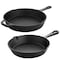 Megachef 10 Inch and 8 Inch Cast Iron Fry Pan Set MC-CASTIRON-FRY-SET - alternate 1