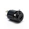 Leviton Locking Plug 15A 2P 3W Ind Gr Black 4570-B - alternate 4