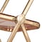 Leisuremod Lawrence Acrylic Folding Chair with Gold Metal Frame, Rose Pink, 2PK LFG19PK2 - alternate 10