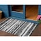 Homeroots 3' X 5' Charcoal And Gray Striped Washable Indoor Outdoor Area Rug 605891 - alternate 1