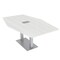 Skutchi Designs Hexagon Conference Table With Power, 48 in W, 84 in L, White HAR-HEX.IR-48X84-DOU-WA7976-ESIL - alternate 1