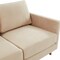 Leisuremod Lincoln Upholstered Velvet Loveseat with Gold Frame, Beige LA55BG - alternate 7