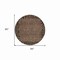 Homeroots 8' Brown Round Animal Print Washable Indoor Outdoor Area Rug 607634 - alternate 7