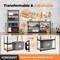 Homedant 5-Tier Boltless Heavy Duty Metal Shelving Unit, 35.9"W x 16.2"D x 71.3"H, Black 805900 - alternate 9