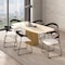 Leisuremod Lyra Collection Modern Chair in Black back and White Seat LCBL-41OW - alternate 9