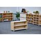 Beleduc By Playwell Palermo 41inx14in Low 2-Layer Shelf - Open, White/Oak Veneer, 18inH, Scratch-Resistant, Ages 3+ 846029 - alternate 9
