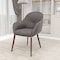 Leisuremod Elias Dining Chair Upholstered in Leather Velvet and Powder Coated Iron Legs, 2PK EDC21DGR-2 - alternate 10