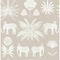 A-Street Prints Bazaar Light Grey Elephant Oasis Wallpaper 4014-26433 - alternate 1