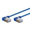 Monoprice SlimRun Cat6A 90 Degree 36AWG S/STP Ethernet Network Cable_ 2ft Blue 31017 - alternate 1