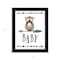 Homeroots Owl Baby 1 Black Framed Print Wall Art 415710 - alternate 3