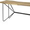 Homeroots 66" Natural and Black Solid Wood and Iron Abstract Base Console Table 380246 - alternate 8