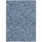 Homeroots 8' X 10' Navy Blue And Ivory Floral Washable Indoor Outdoor Area Rug 594644 - alternate 8