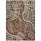 Homeroots 9' X 12' Brown Beige And Tan Floral Medallion Washable Indoor Outdoor Area Rug 603177 - alternate 8
